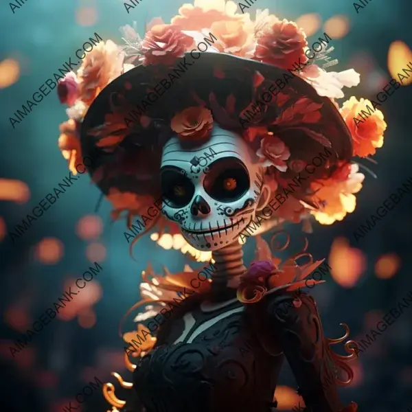 Cybergoth La Calavera Catrina: A Minimalist Approach