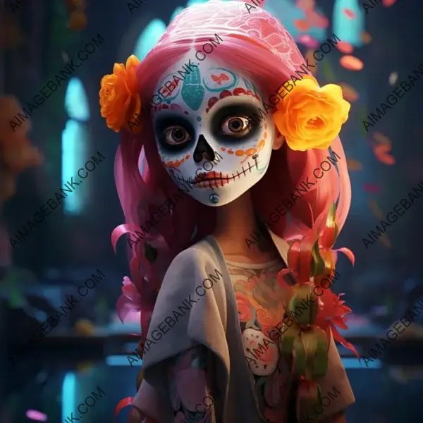 Artistic Silhouette: Nuevo La Calavera Catrina