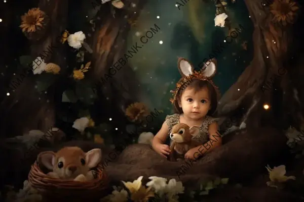 Magical Dark Forest Evoking Bambi&#8217;s Tale