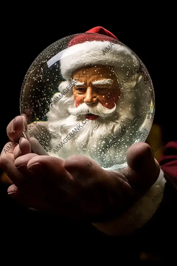 Santa&#8217;s Side Profile with a Giant Clear Gem