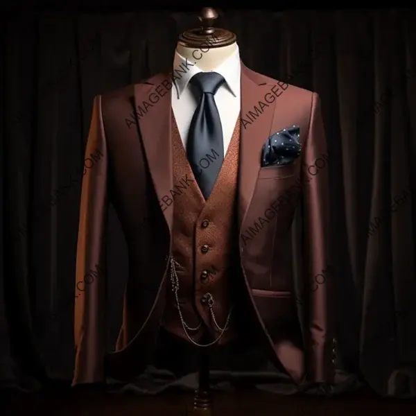 Elevate Your Wedding Attire with Dark Rust Suit