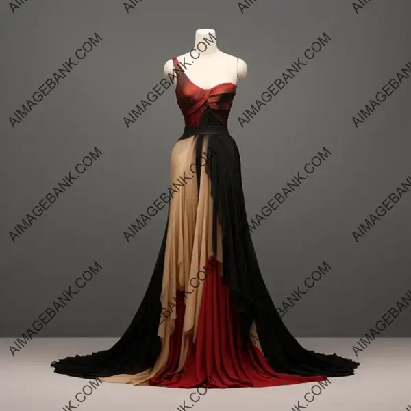 Realistic Mannequin in Dress Inspired by Alexander McQueen