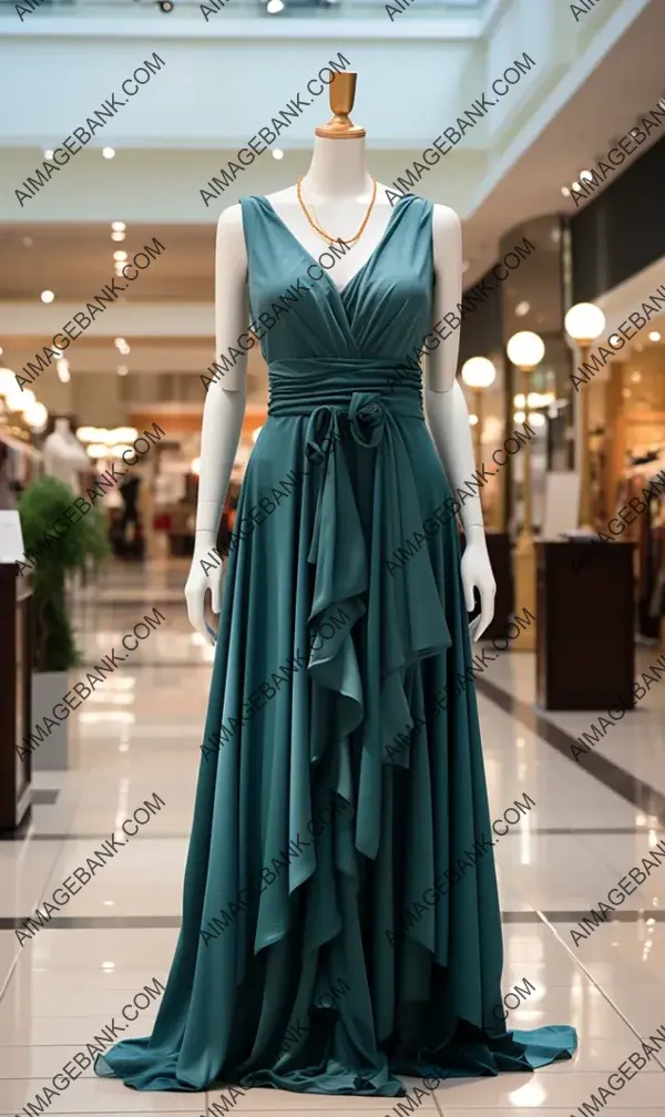 Mannequin Displaying Dress in Shopping Mall