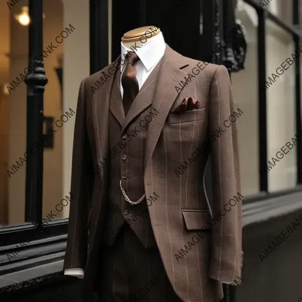 Vintage Tie Blazer: 1930s Dark Brown Elegance