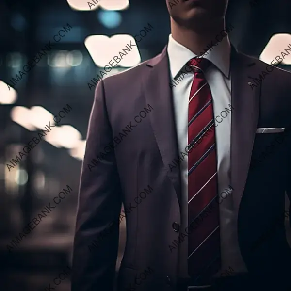 Tie Blazer and Traje con Corbata: Hyper Realistic Low-Light Photography