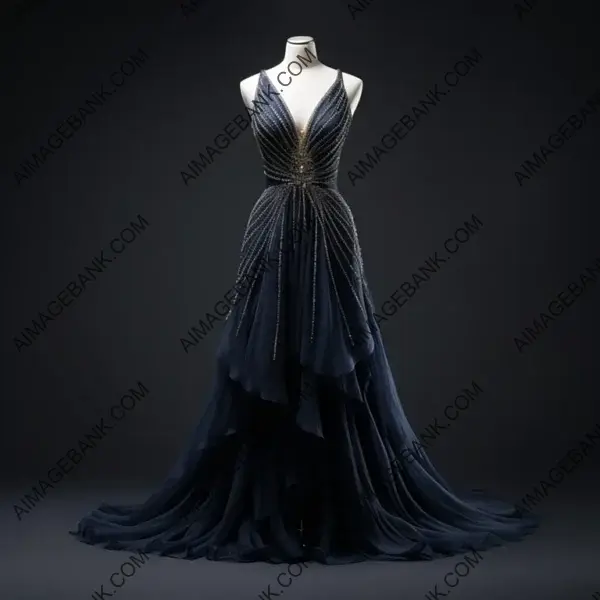 Luxurious Dark Night: Dreamy Expensive Dress