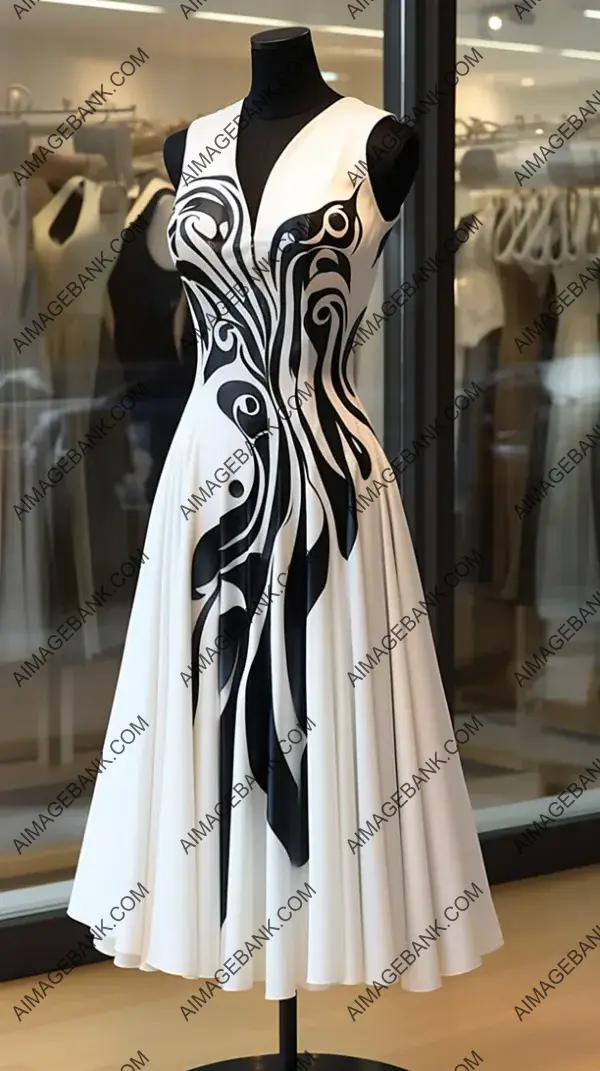 Mannequin in Piano Dress: Classic Elegance