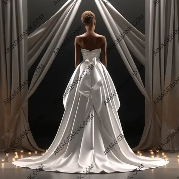 Stunning Original Wedding Dress: Satin Elegance