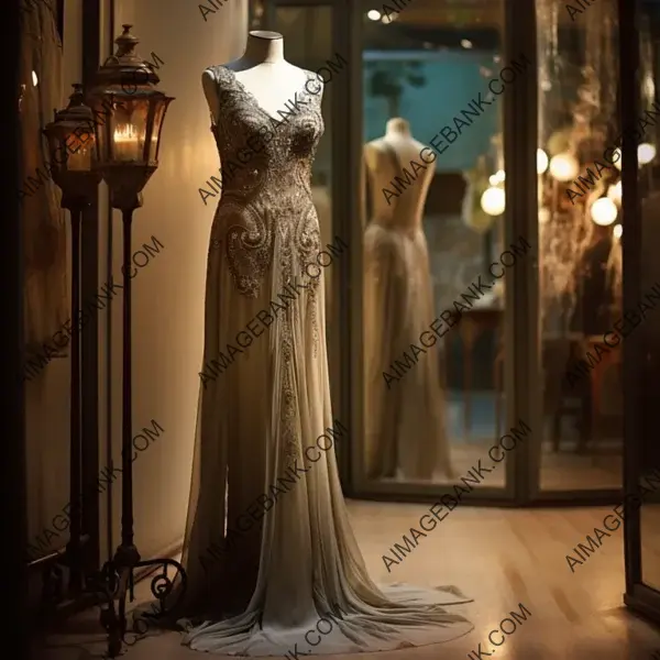 Elegant Showcase: Chic Silk Gown