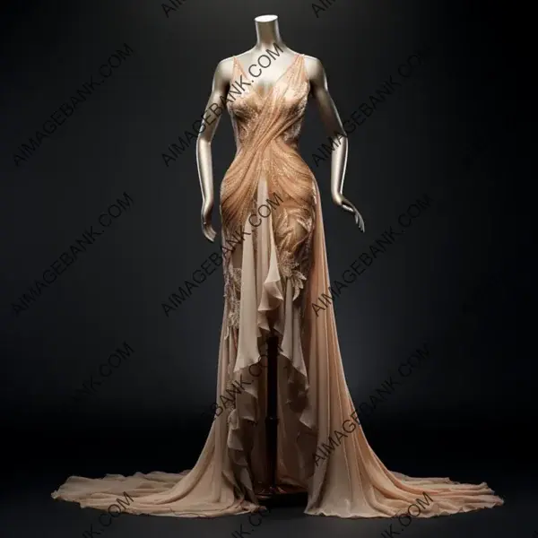 Graceful Silk Gown Displayed for Elegance