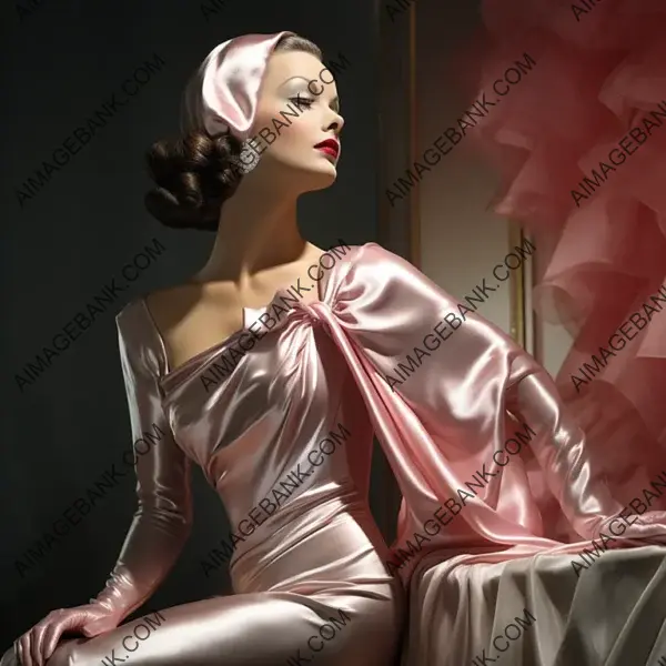 Glamorous 1930s Mannequin with Colorful Dress