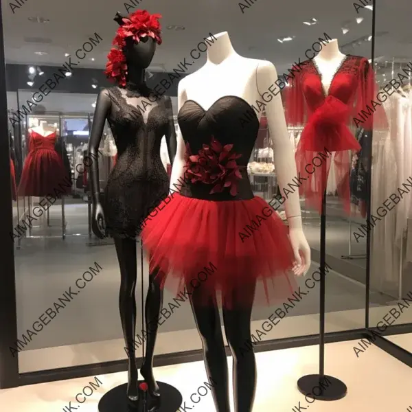 Dress Display from Italian Lingerie Brand on Mannequin