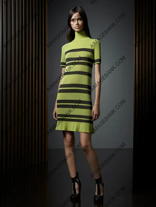 Runway Knit Dress with Lightweight Fabric for Spring/Summer