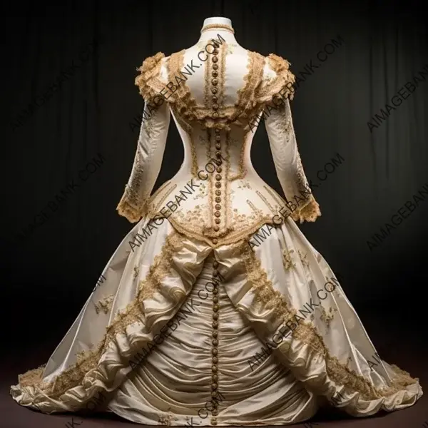 Detailed Description of a Victorian-Era Dress: Timeless Elegance