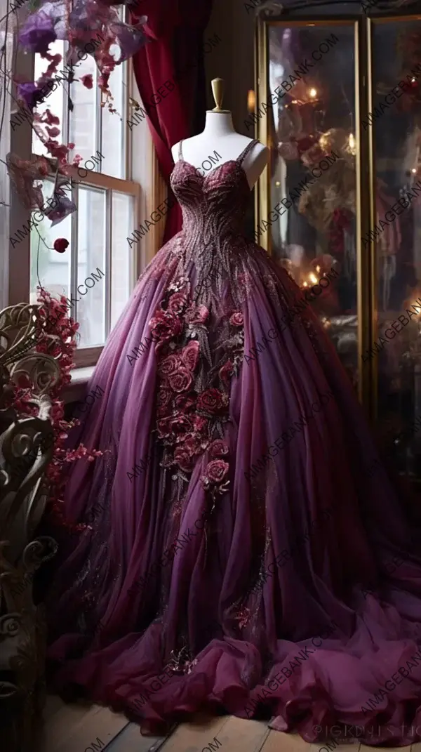 Enchanting Haute Couture Gown: A Fairytale Fantasy