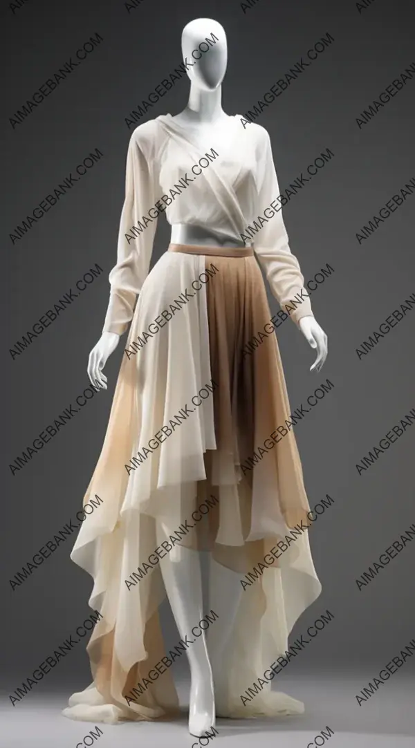 Mannequin Showcase: Skirt and Shirt Ensemble in Style