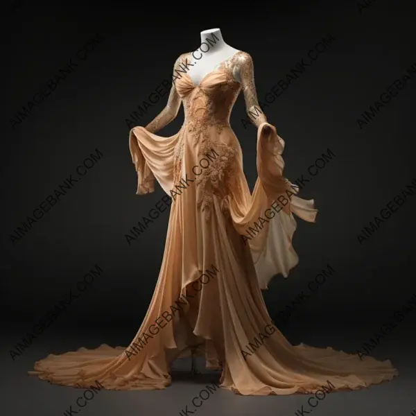 Flowing Silk Elegance: A Stunning Gown to Adorn