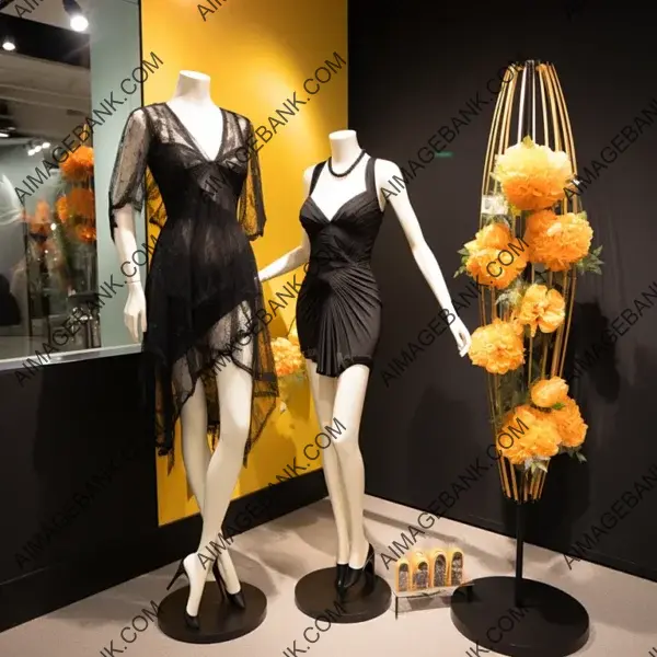 Italian Lingerie Brand&#8217;s Mannequin Display in a Fashion Store