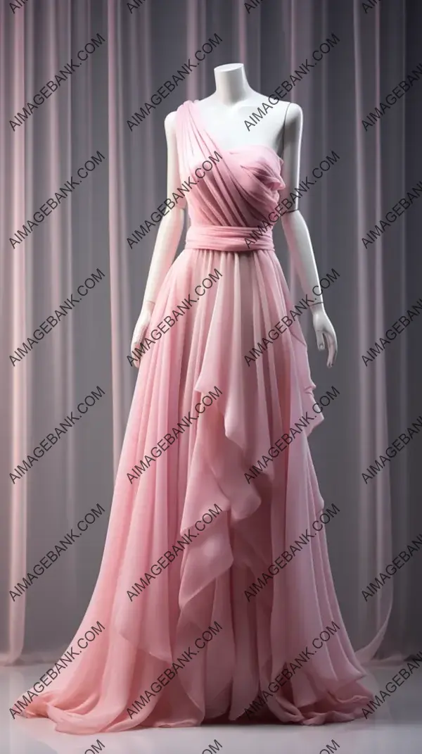 Silk Chiffon Dream: Expensive High Fashion Evening Dress