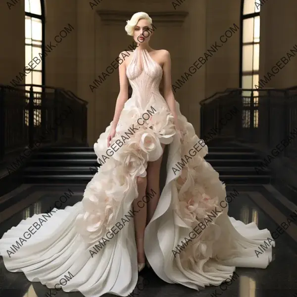 High Fashion Evening: Couture Dress Gown Worn by Gwen Stefani