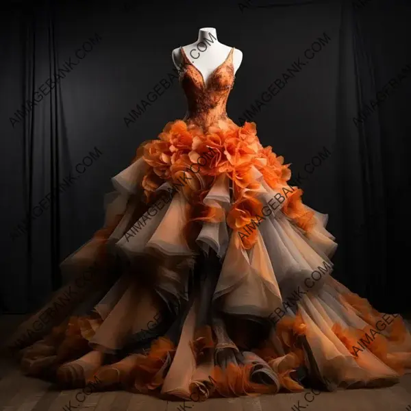 Haute Couture Dress Aesthetics in High Fashion Evening