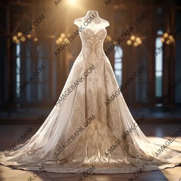 Silk Adorned Bridal Gown: Elegance Personified