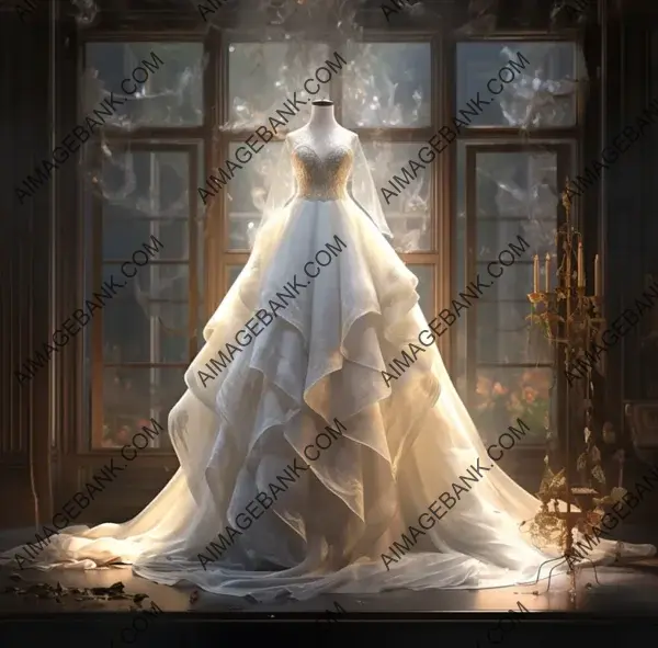 Cinderella&#8217;s Charm: Bride&#8217;s Magical Wedding Dress