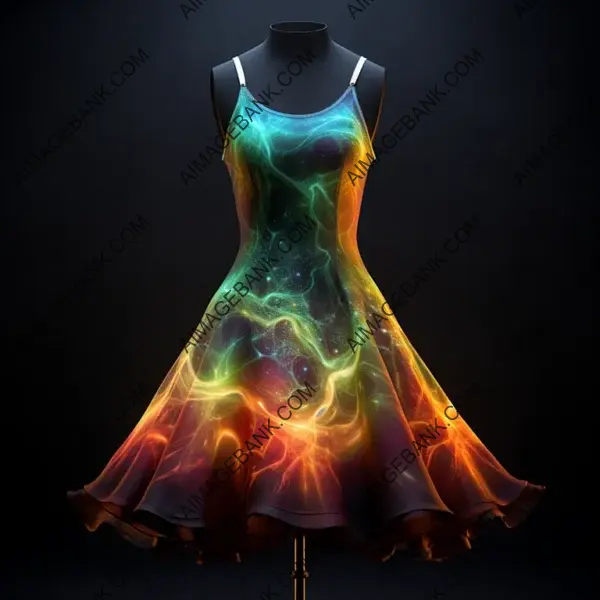 Short Gorgeous Dress with Brilliant Colors: Haute Couture Radiance