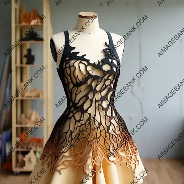 Create Now Fashion Dress: Short Haute Couture with Laser-Cut Design