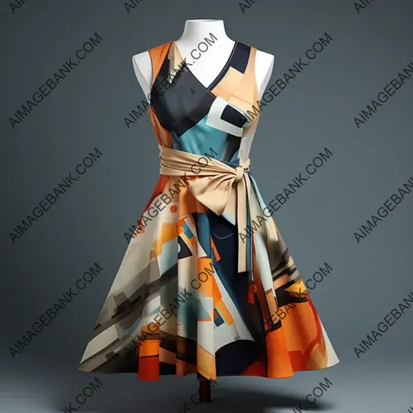 Short Dress: Modern Style Inspired by Cubism