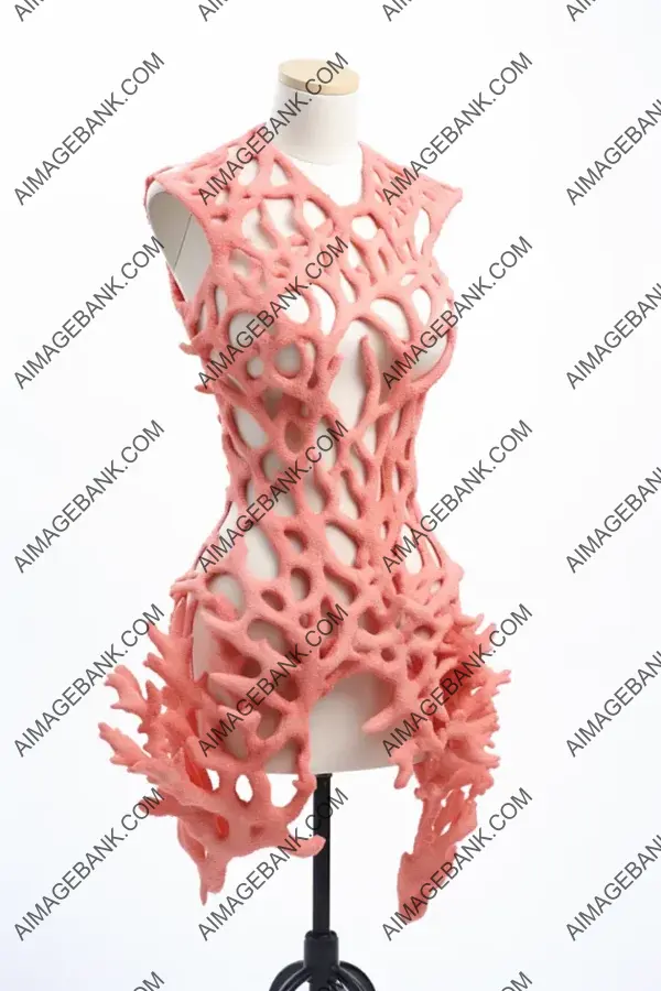 High Couture Dress Inspired by Sea Coral