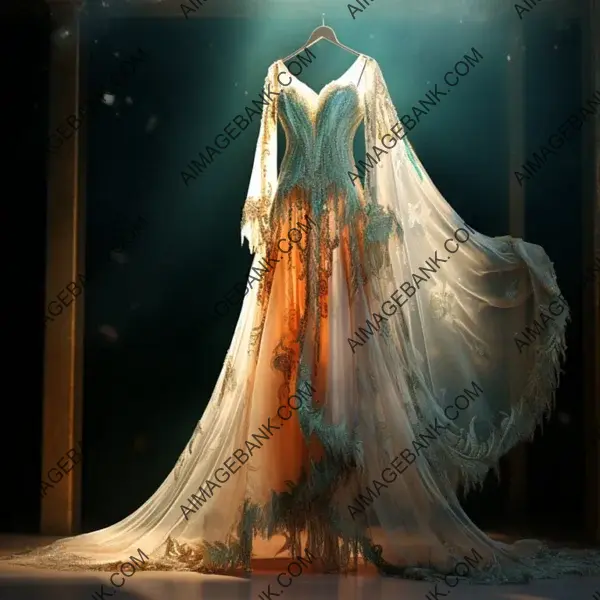 Gown Made of Flowing Silk: High Fashion Evening