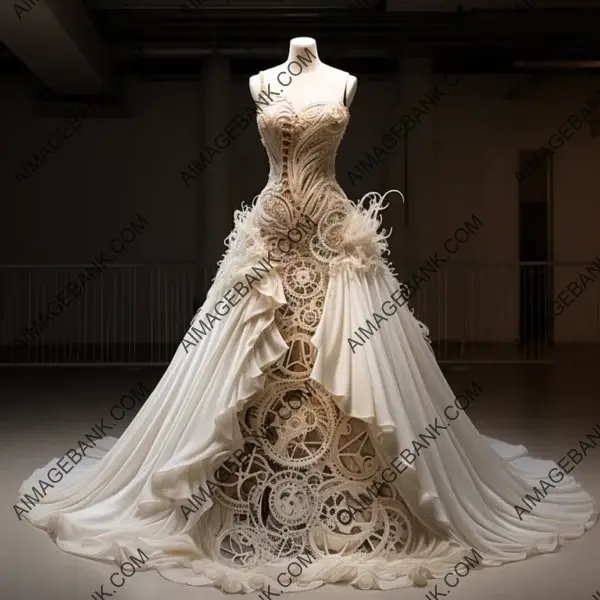 Bridal Innovation: The Wedding Dress Crafted by Machinery with Time Delay