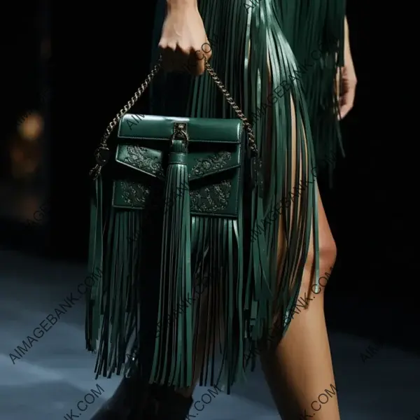 Chic Thin Leather Fringe Bag