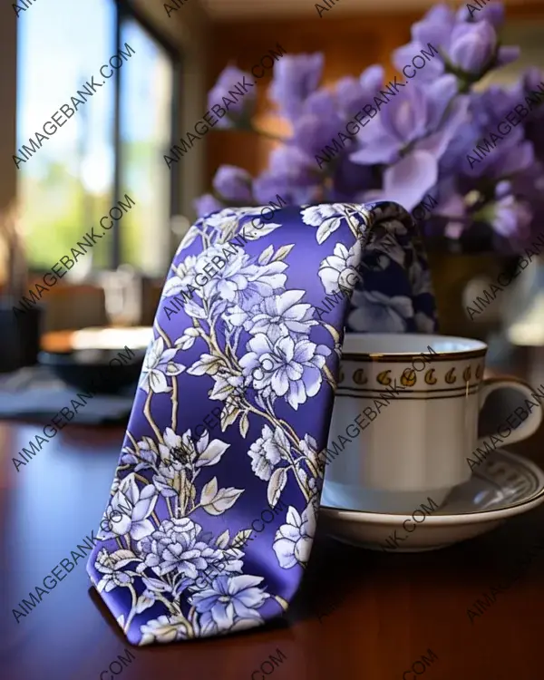 Elegant Floral Decoupage in Lavender