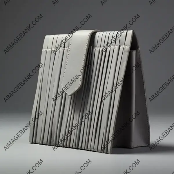 Lucio Fontana&#8217;s Accord: Small Gray Leather Bag