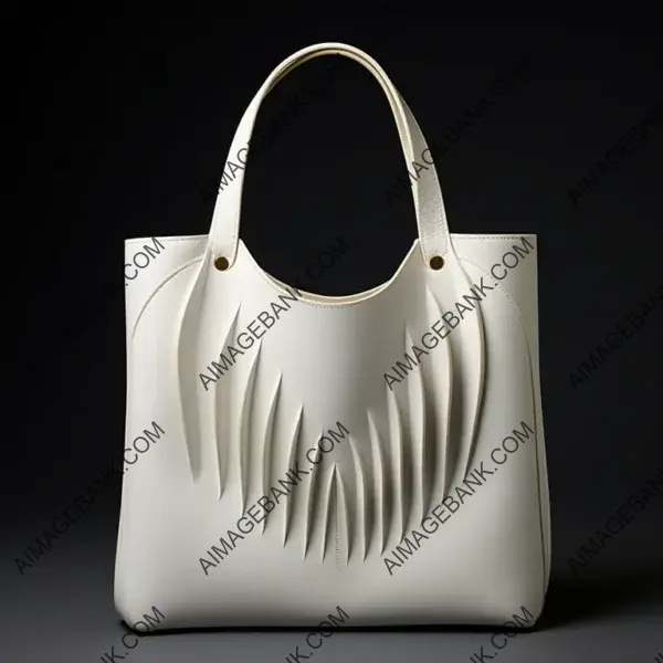 Lucio Fontana&#8217;s Stylish White Tote Bag with Slots