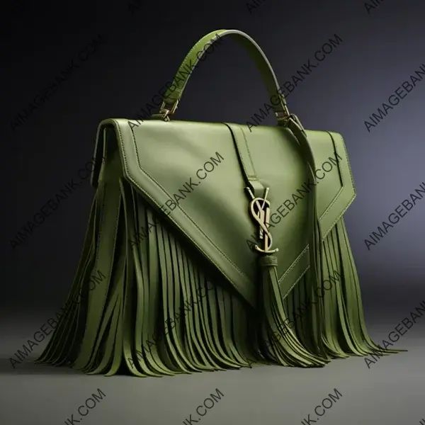 Enhancing Style with Green Straps Enveloping Bag