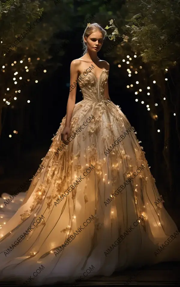 Adorned Beauty: Bride in Giles Deacon&#8217;s Whimsical Dress