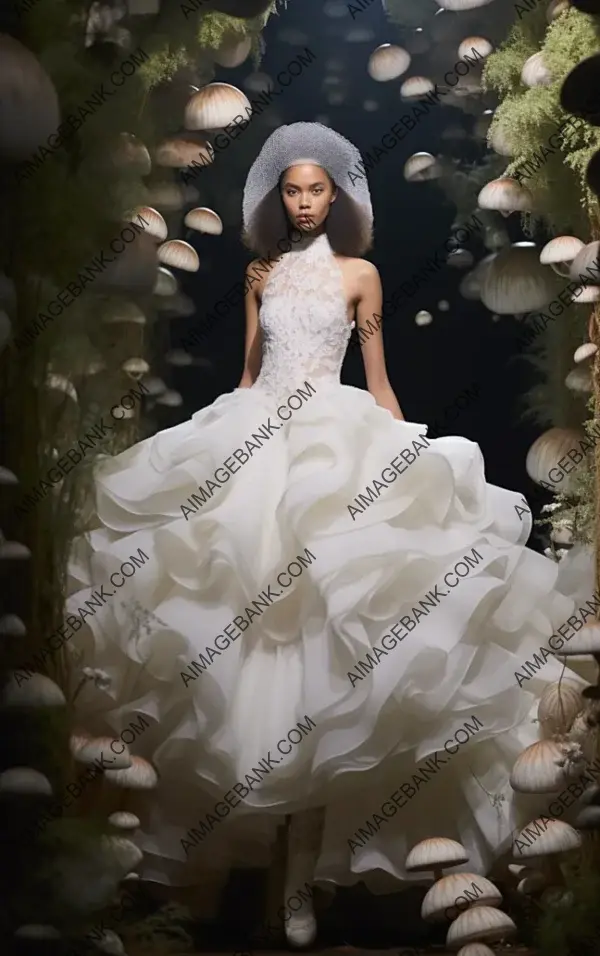 Whimsical Wedding Look: Bride in Giles Deacon&#8217;s Dress