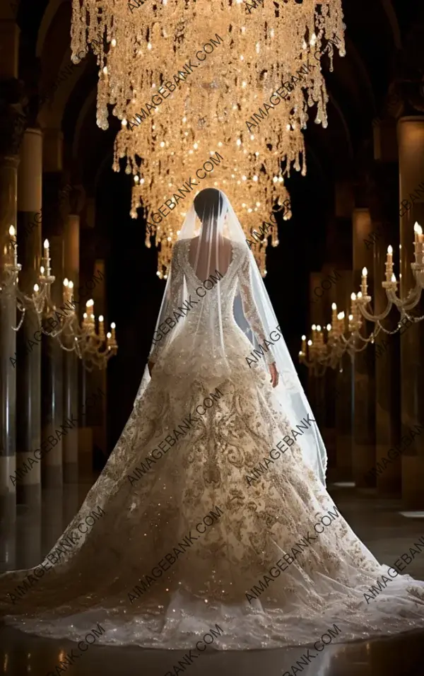 Bride&#8217;s Opulent Naeem Khan Wedding Dress: A Grand Entrance