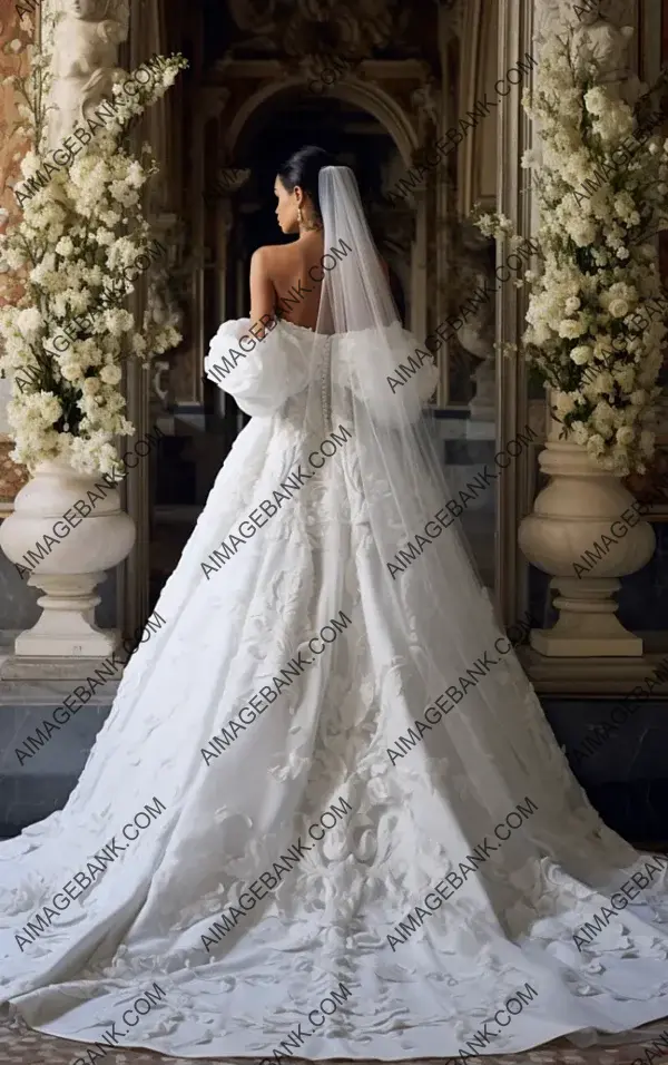 Oscar de la Renta&#8217;s Opulent Wedding Dress: A Bride&#8217;s Splendor