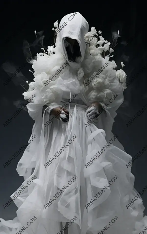 Bride in Aitor Throup&#8217;s Unique Bridal Mix