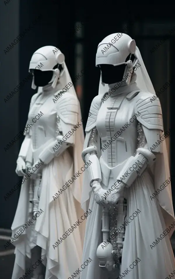 Bride&#8217;s Futuristic Fusion: Aitor Throup&#8217;s Attire