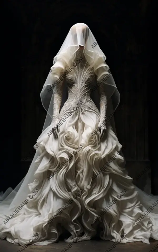 Bride&#8217;s Fusion of Styles: Alexander McQueen&#8217;s Attire