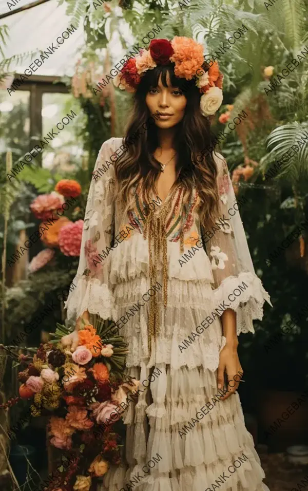 Anna Sui&#8217;s Bohemian Bridal Mix with Vintage Touch