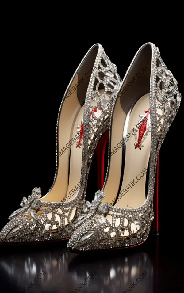 Bride in Christian Louboutin&#8217;s Iconic Bridal Shoes