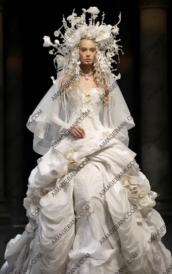 John Galliano&#8217;s Theatrical Bridal Fashion: A Bold Statement
