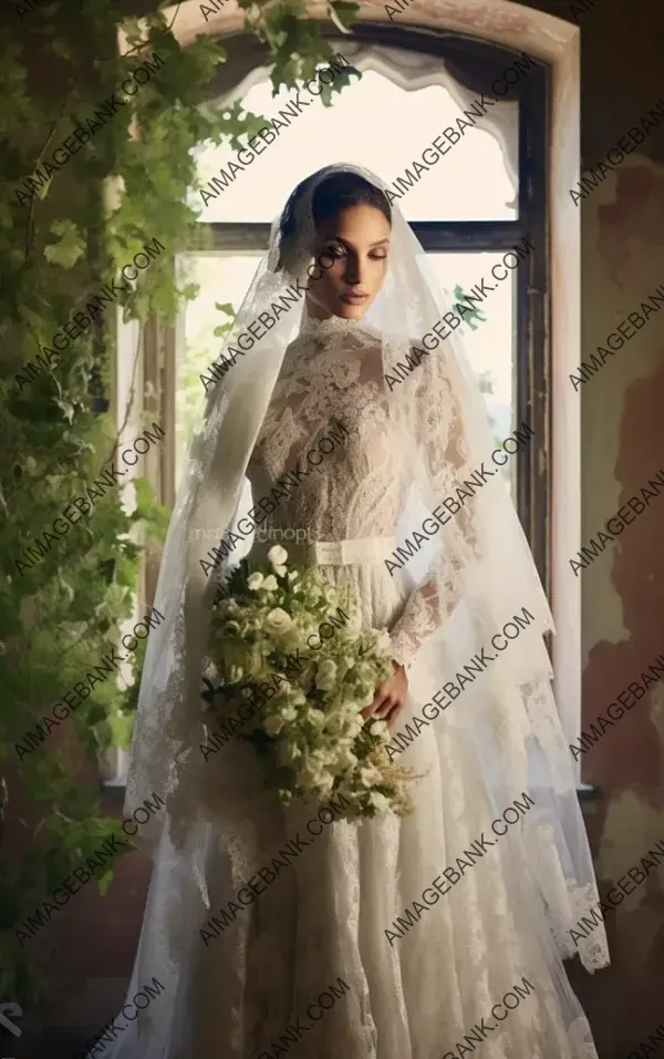 Elegance Redefined: Valentino Garavani&#8217;s Romantic Lace Bridal Look