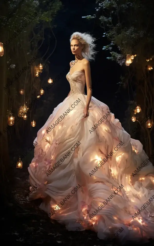 Giles Deacon&#8217;s Adorned Bridal Attire: A Whimsical Delight